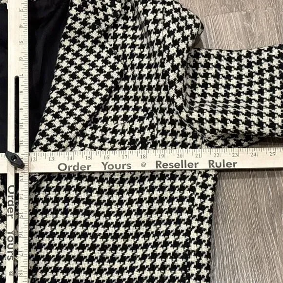Vintage The Limited Blazer XS Wool 90s Oversized Houndstooth USA - Picture 6 of 11
